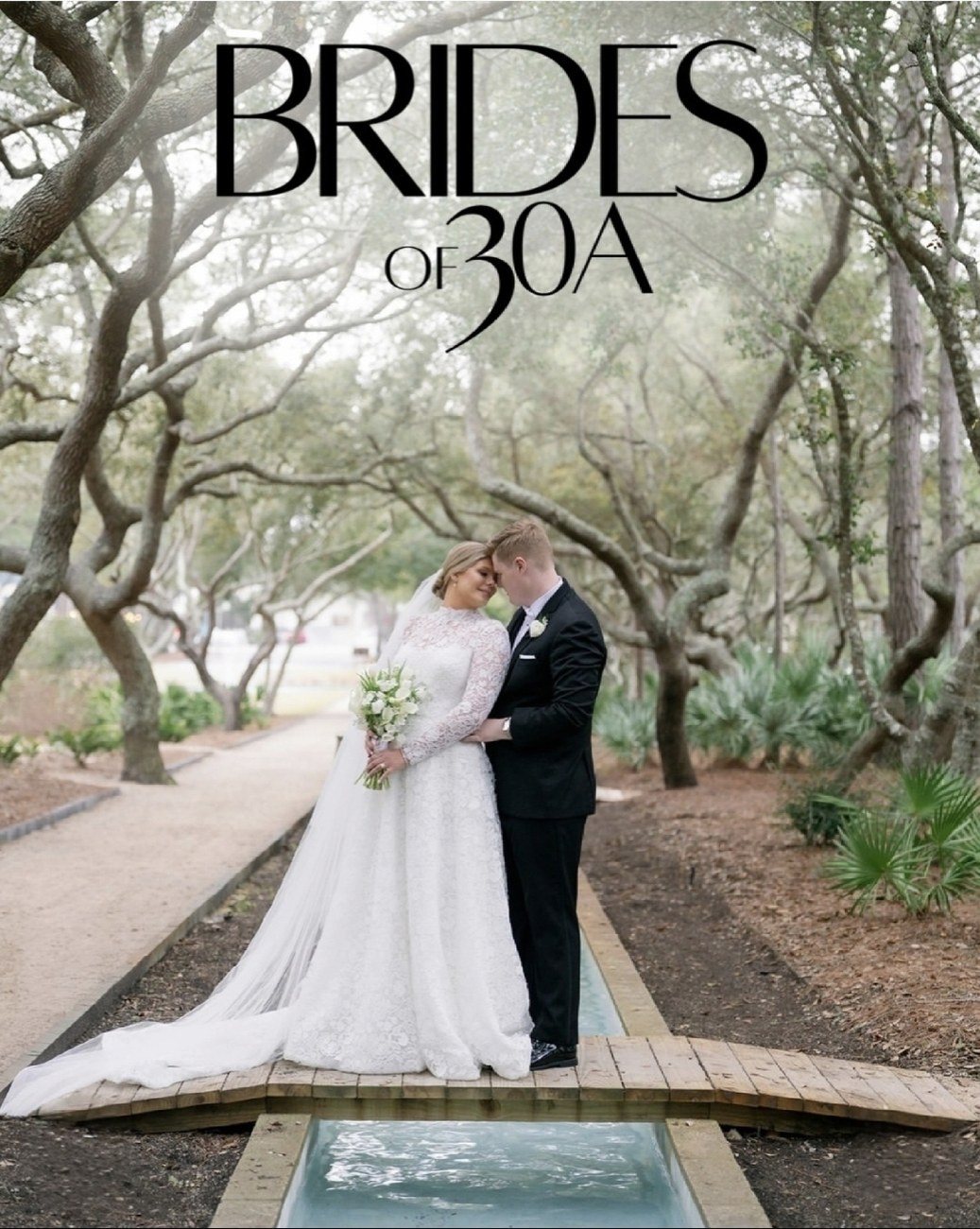 Cedrian Greve Artistry Bridal Hair and Makeup featured on the cover of Brides of 30A luxury Wedding publication